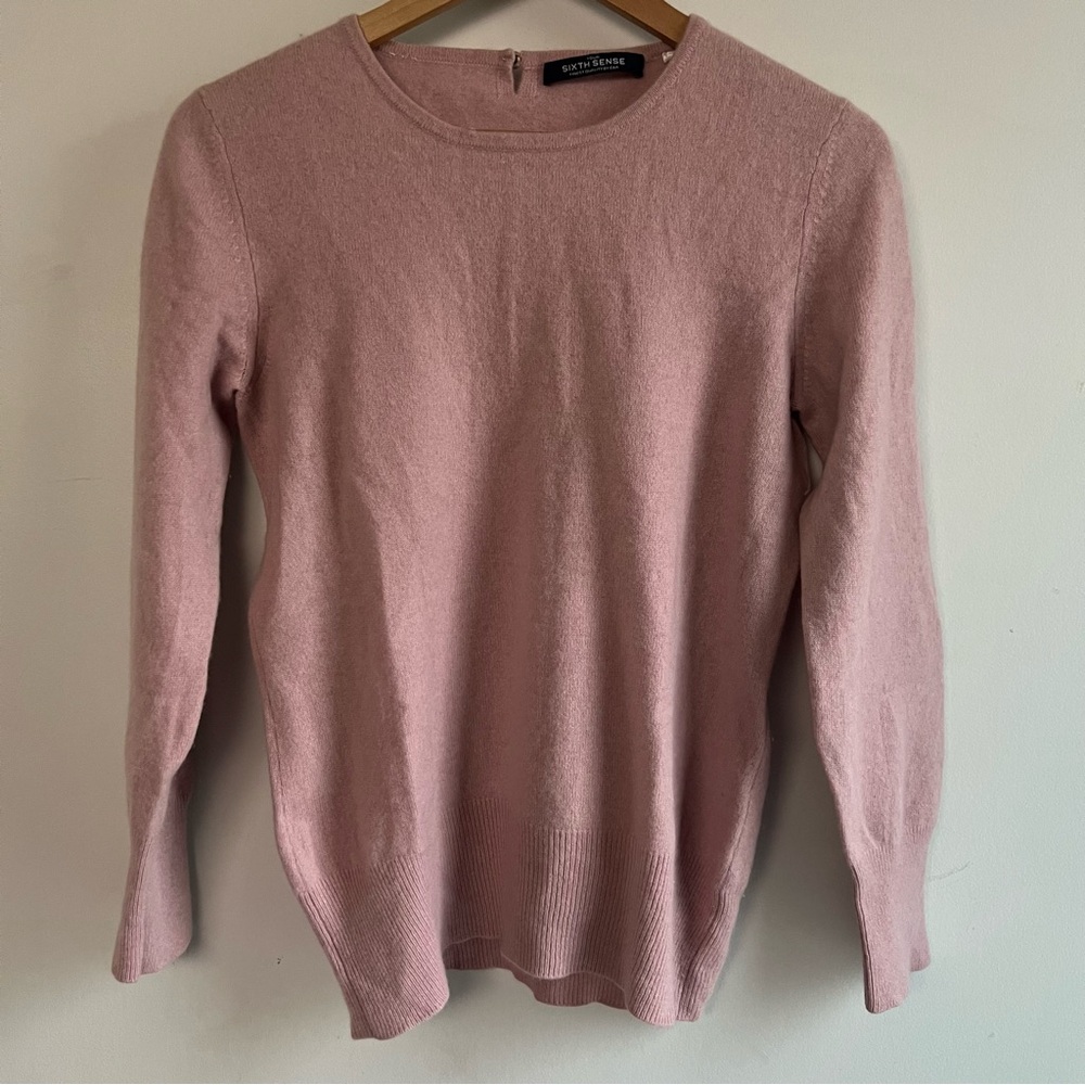 Elegant Crew Neck Cashmere Sweater